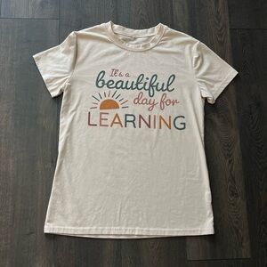 NWOT Learning Graphic T-Shirt